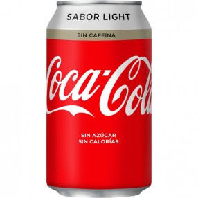 COCA COLA light sin cafeina lata 33 cl